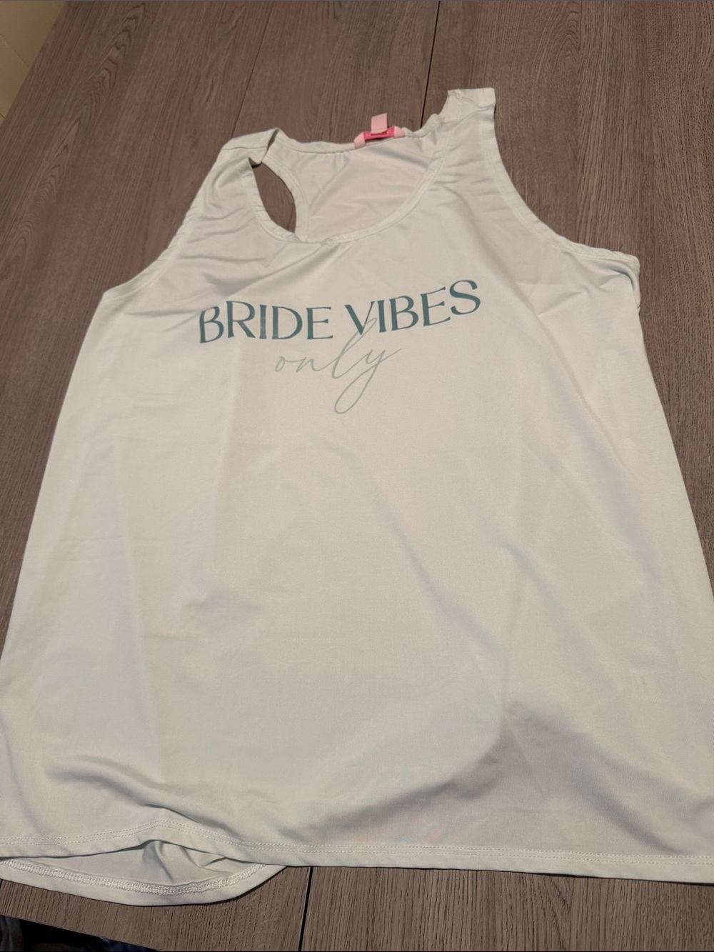 Bride Vibes Only Racerback Tank - White